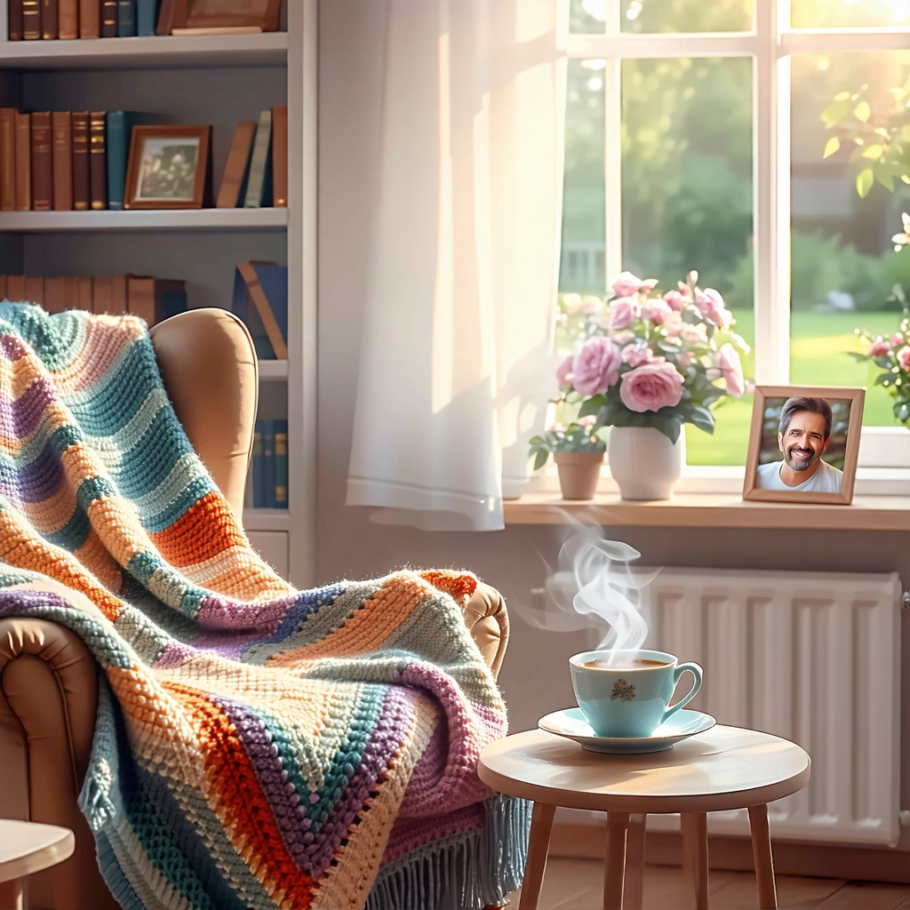sunning room with empty chair